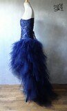 Robe rubans & tulle bleu