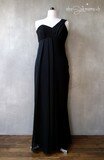 robe asymétrique en crêpe