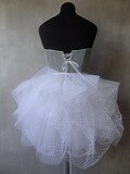 Robe en jean + tulle plumetis