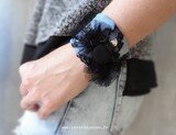 bracelet manchette en jean