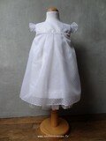 Robe en plumetis & satin