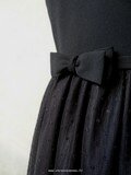 Robe crêpe satin & plumetis