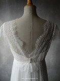 Robe en tulle plumetis et dentelle chantilly