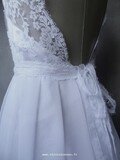 Robe en mousseline et dentelle